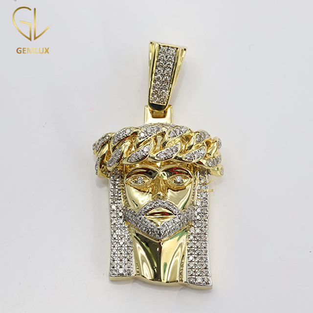Crown Jesus Moissanite HipHop Diamond Pendant