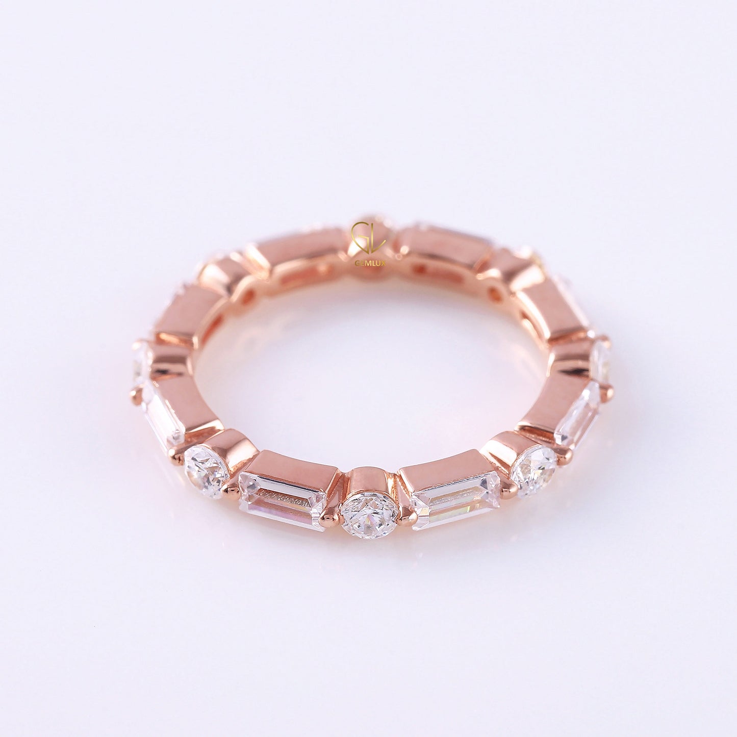 Alternative Stone Lab Grown Stackable Band