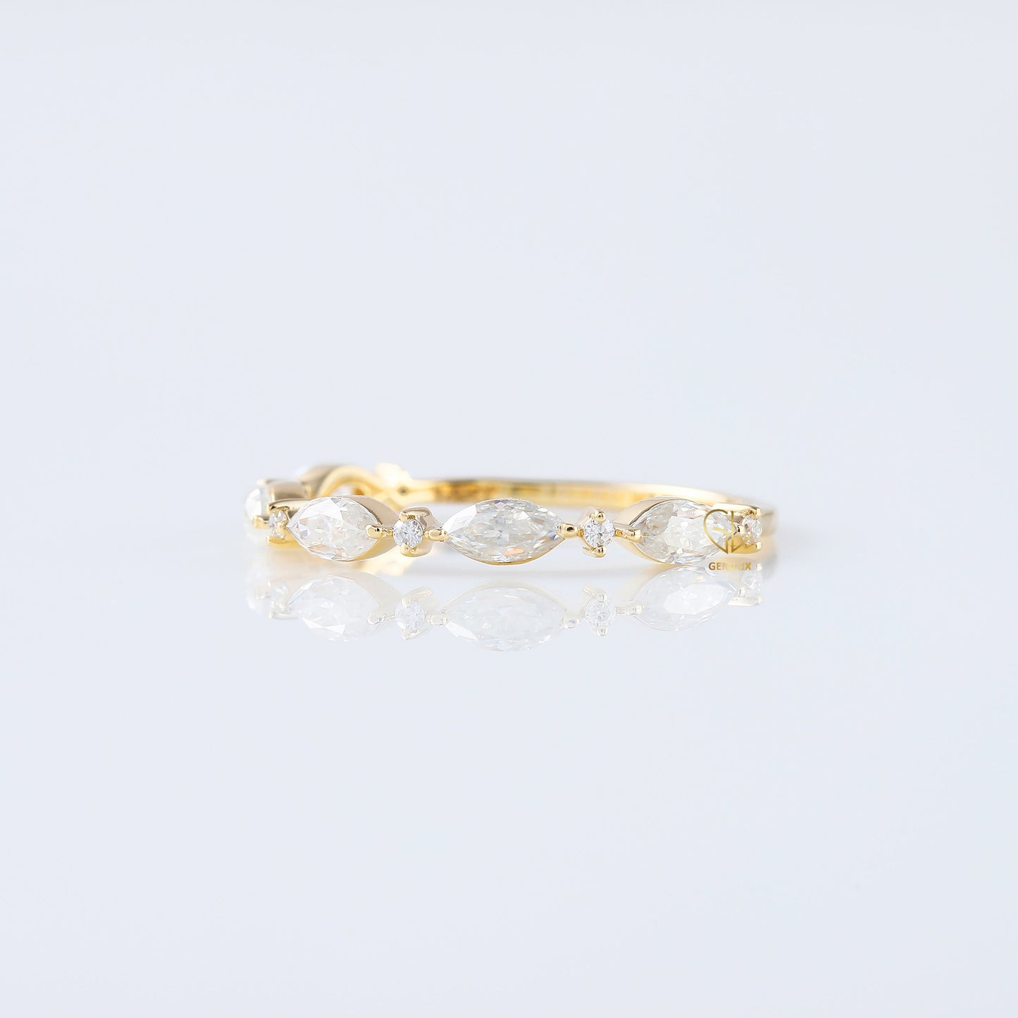 Alternative Stone Lab Grown Diamond Matching Eternity Band
