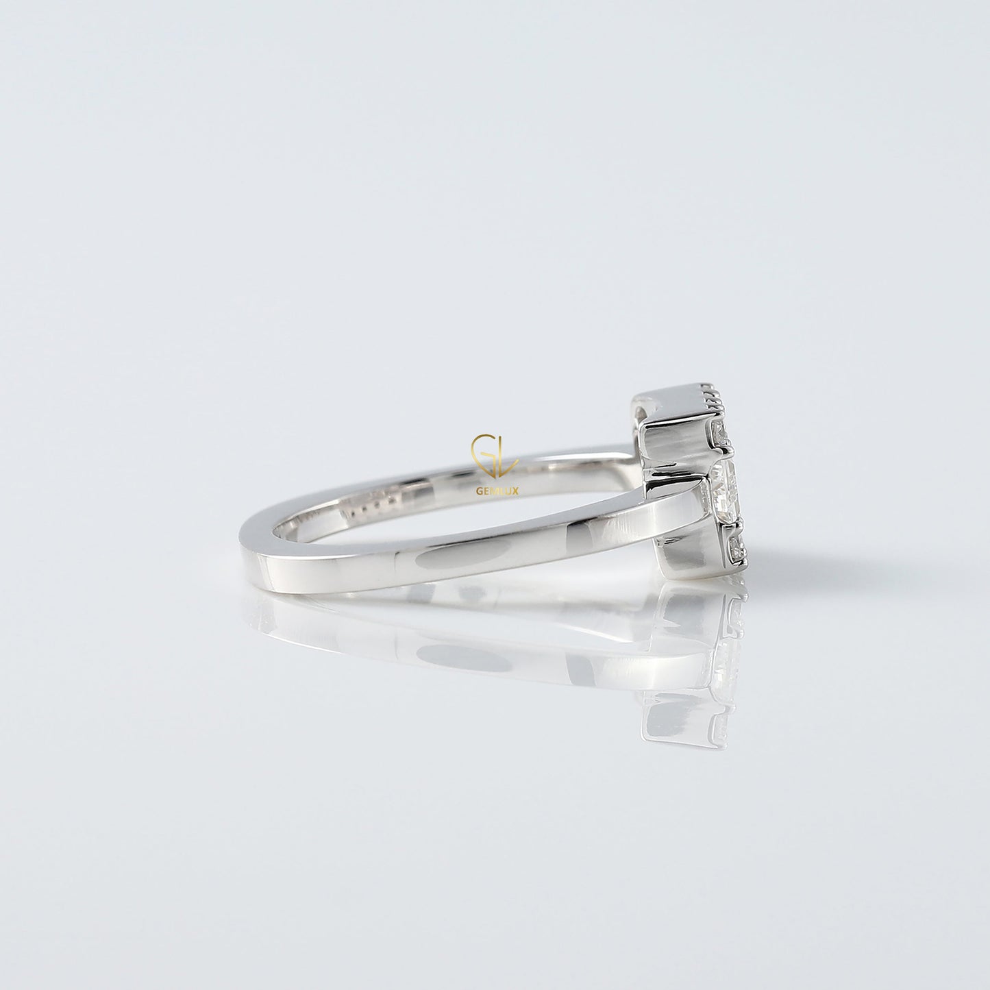 Baguette Cut Moissanite Solitaire Engagement Rings diamond solitaire ring promise rings gold engagement rings