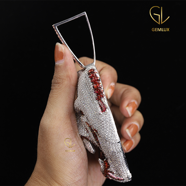 Tee Grizzley Half Men Half Beast Diamond HipHop Pendant