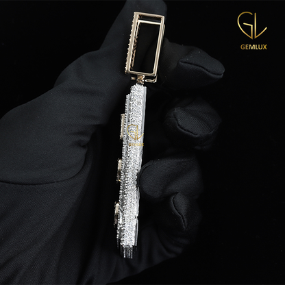 Iced Out Custom Number With Letter HipHop Pendant