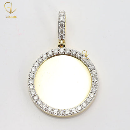 Gold Plated Photo Memory Unisex Pendant For Gift