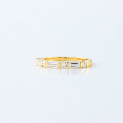 Baguette & Round Cut Lab Grown Diamond Seven Stone Band