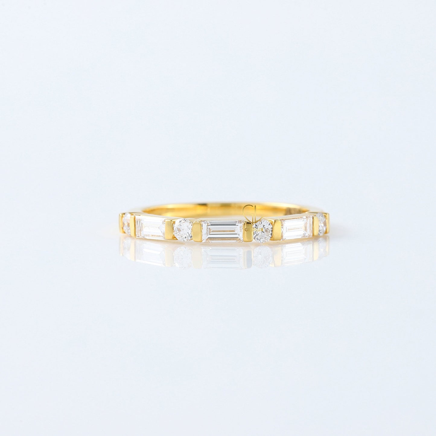 Baguette & Round Cut Lab Grown Diamond Seven Stone Band