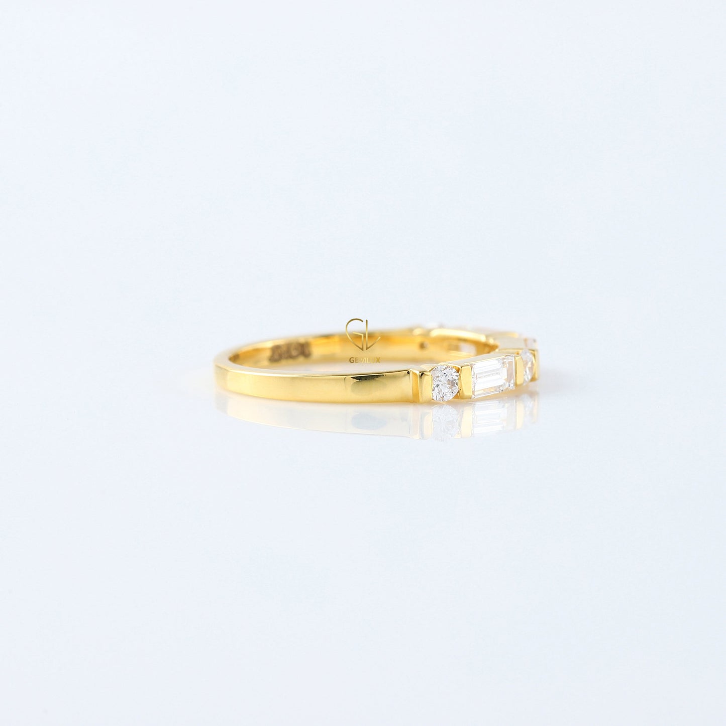 Baguette & Round Cut Lab Grown Diamond Seven Stone Band