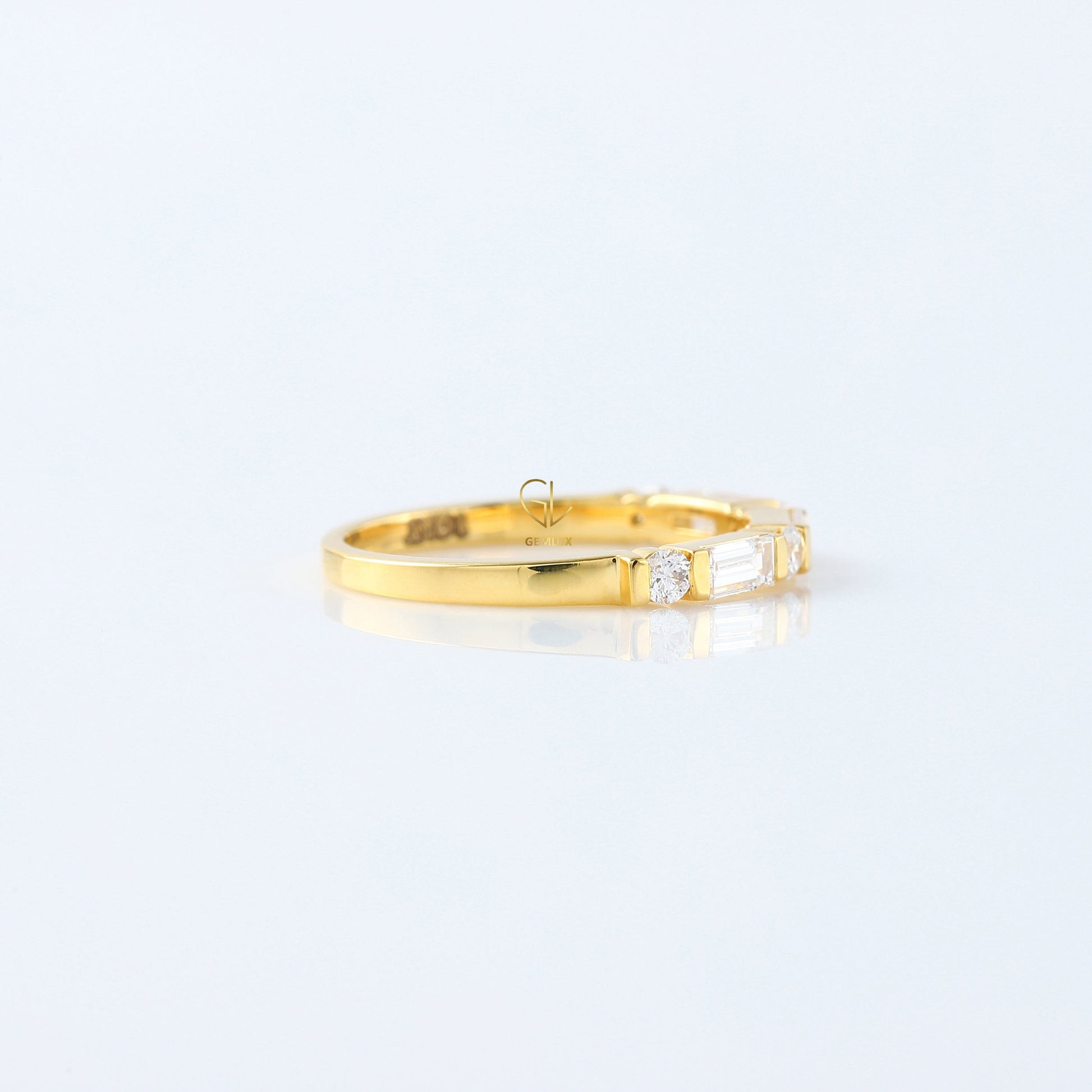 Baguette & Round Cut Lab Grown Diamond Seven Stone Band