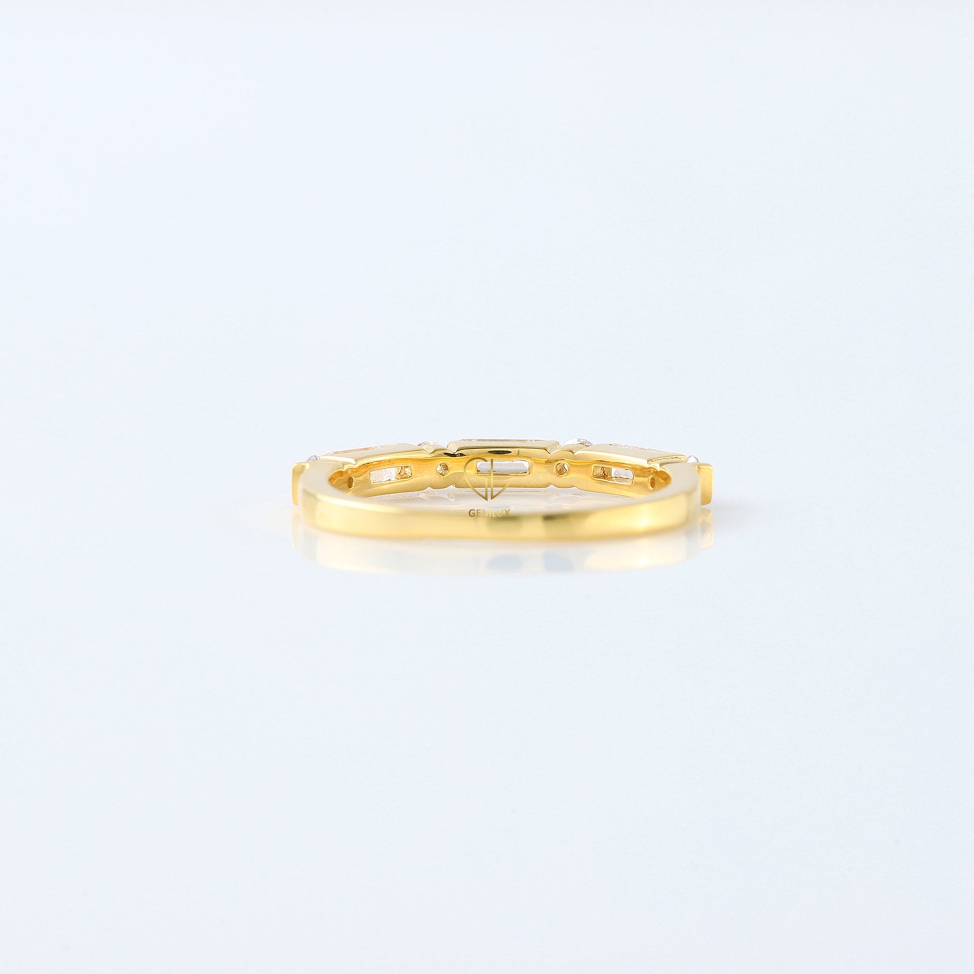 Baguette & Round Cut Lab Grown Diamond Seven Stone Band
