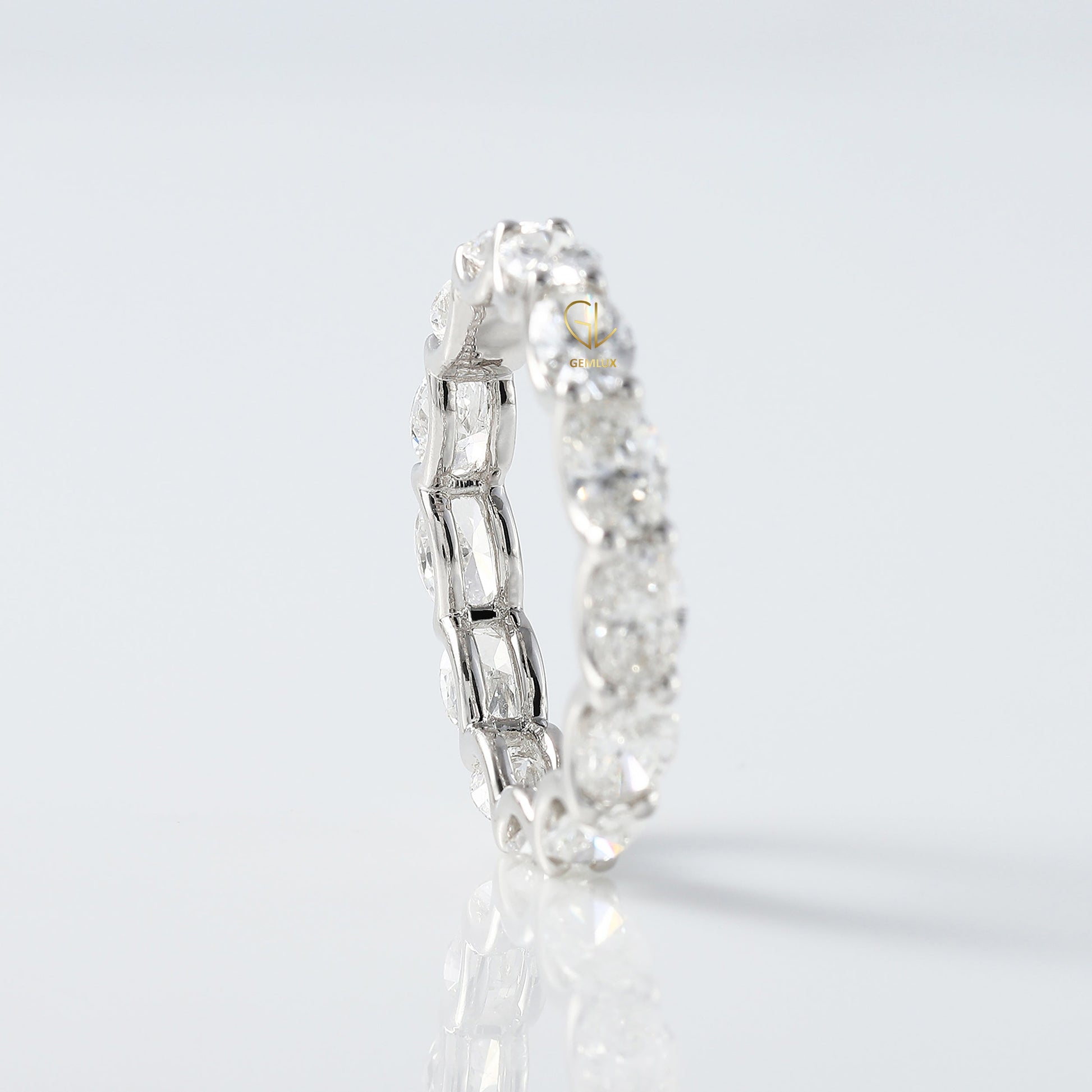 East to West Oval Cut Moissanite Eternity Wedding Band eternity ring eternity band ring​ diamond band eternity ring diamond eternity ring​ Oval Rings​