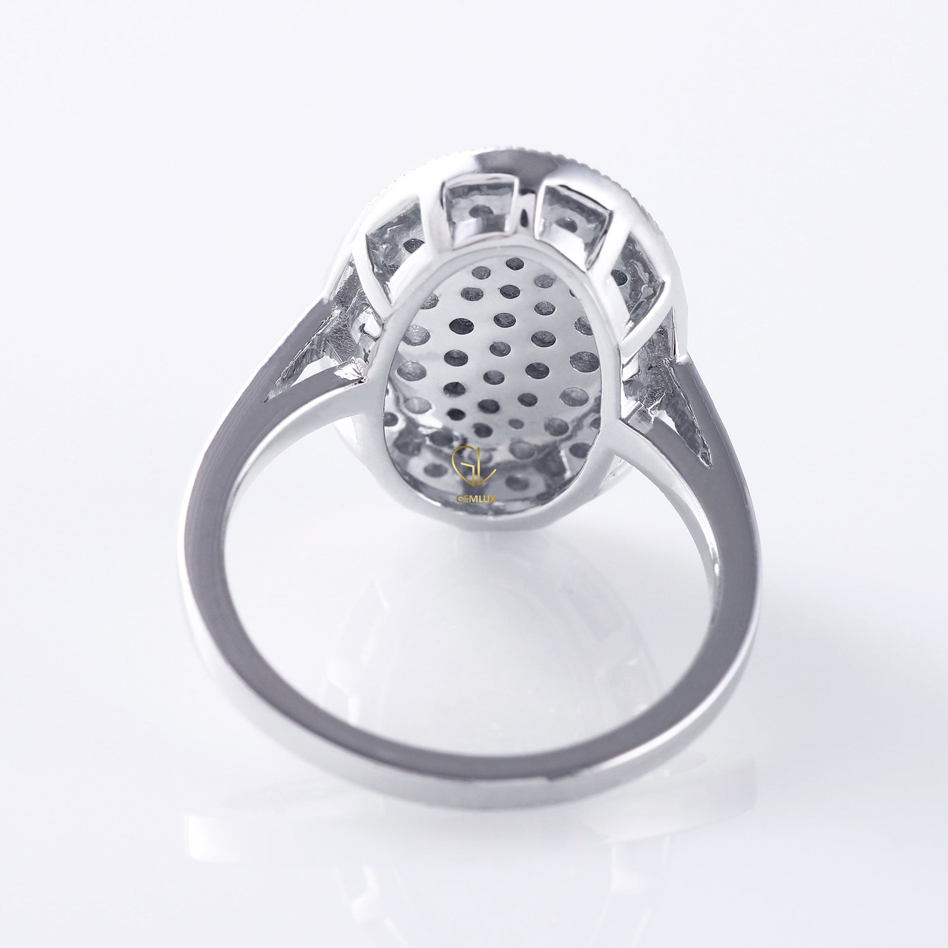 Round Cut Moissanite Diamond Twilight Bella Engagement Ring