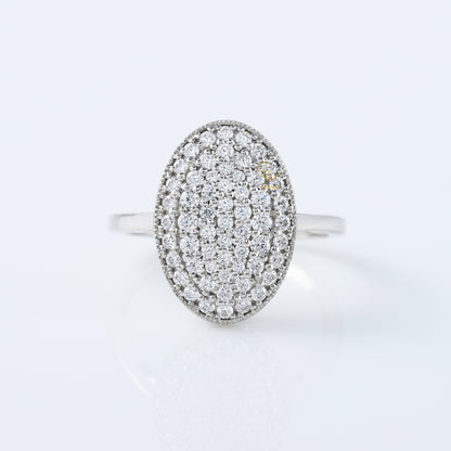 14k Gold Round Lab Grown Diamond Twilight Bella Engagement Ring