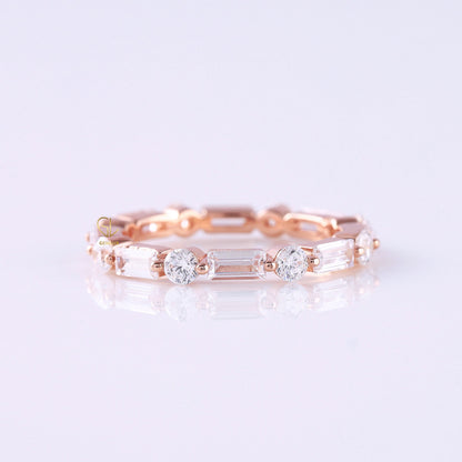 Alternative Stone Lab Grown Stackable Band