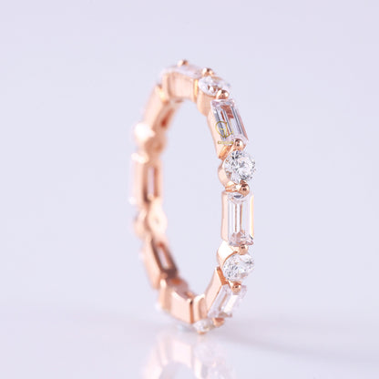 Alternative Stone Lab Grown Stackable Band