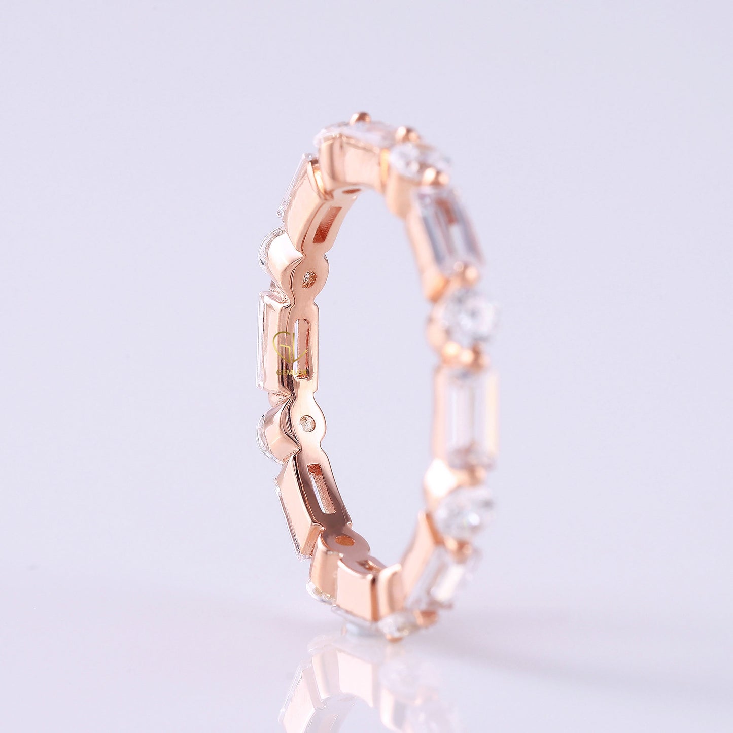 Alternative Stone Lab Grown Stackable Band