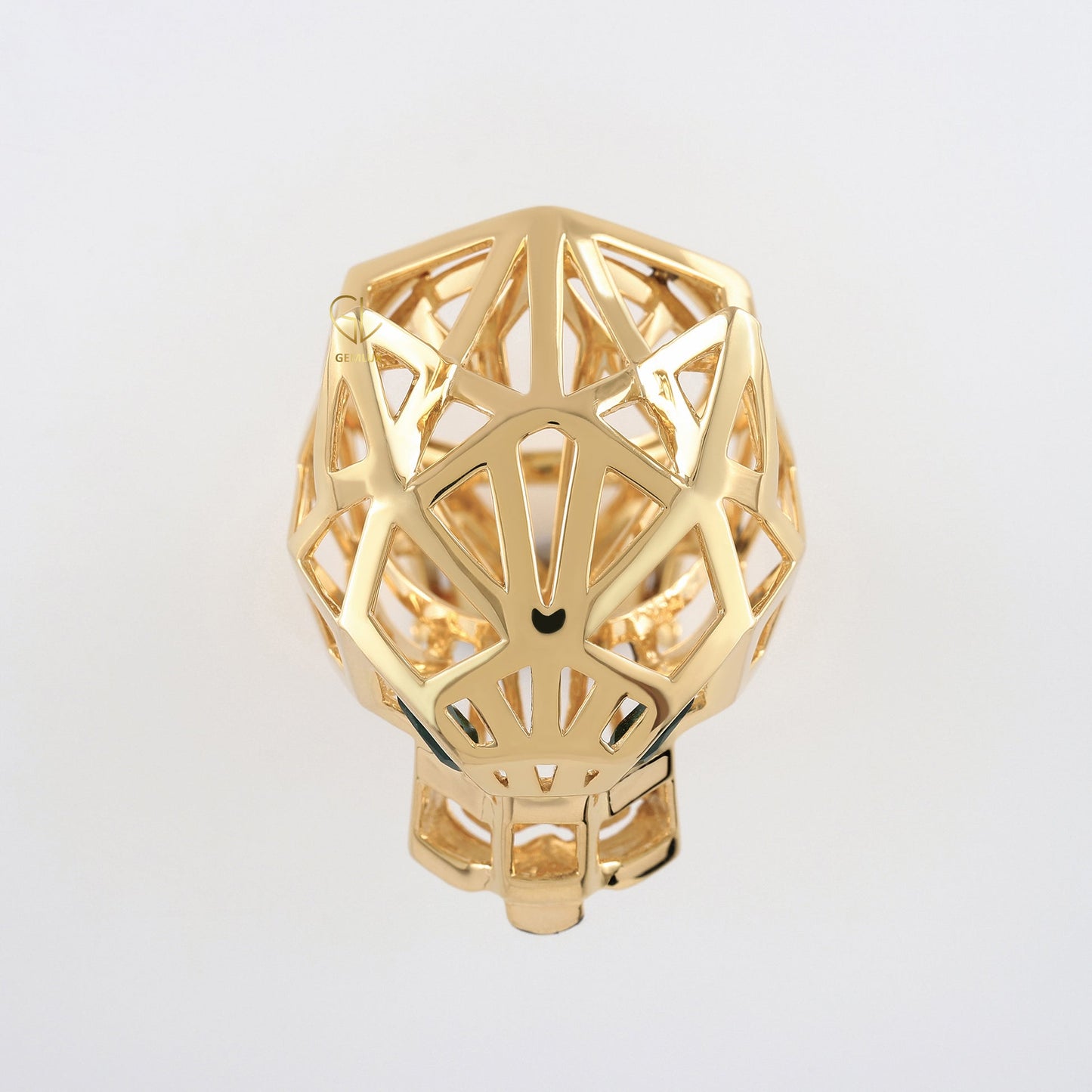 Efrain Perez  1st part payment Solid Gold Green Eye Panther Ring - Animal-Inspired Design
