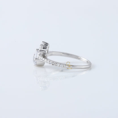 Three Stone Lab Grown Diamond Mickey Mouse Ring