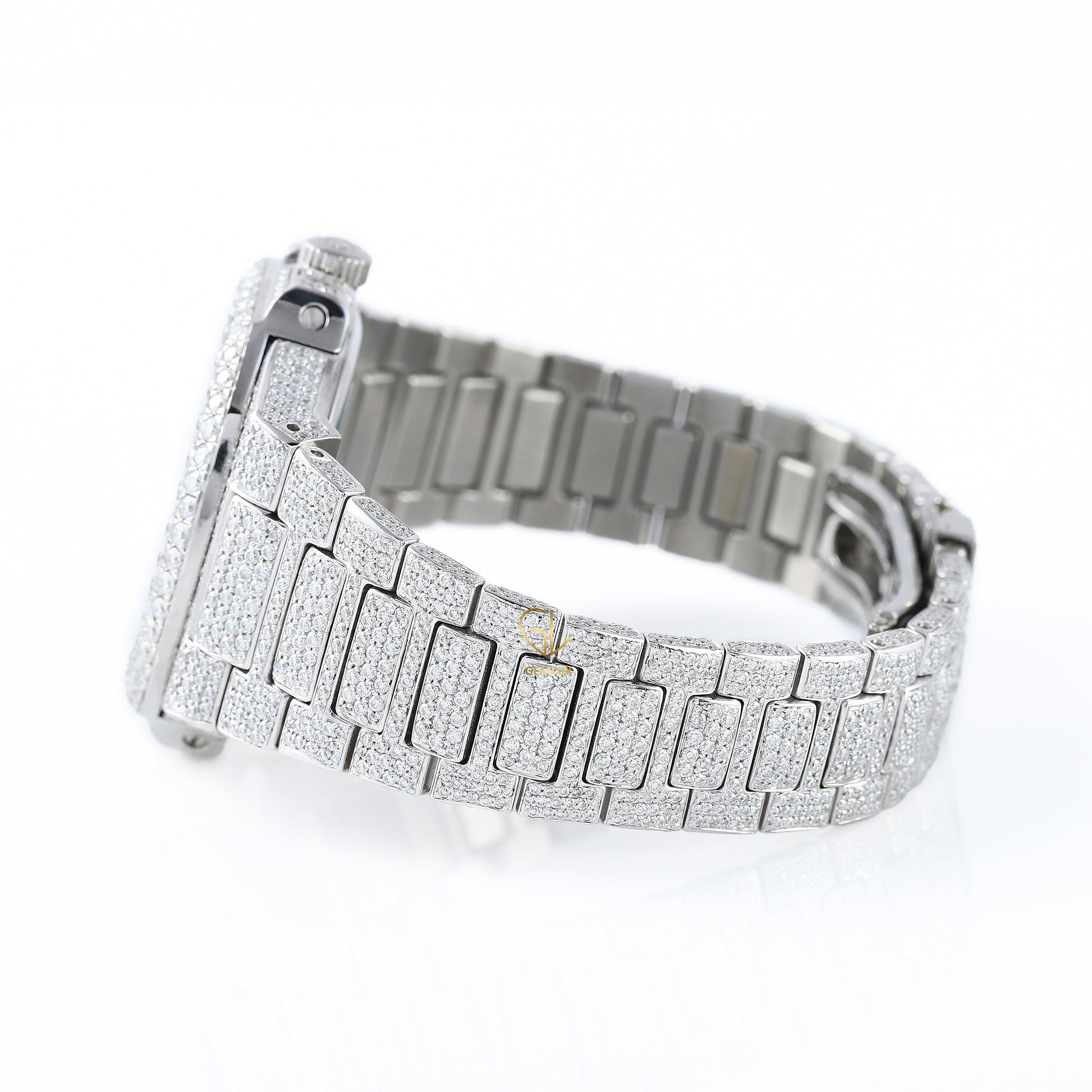 Chronograph Iced Out Moissanite Diamond Hip Hop Watch