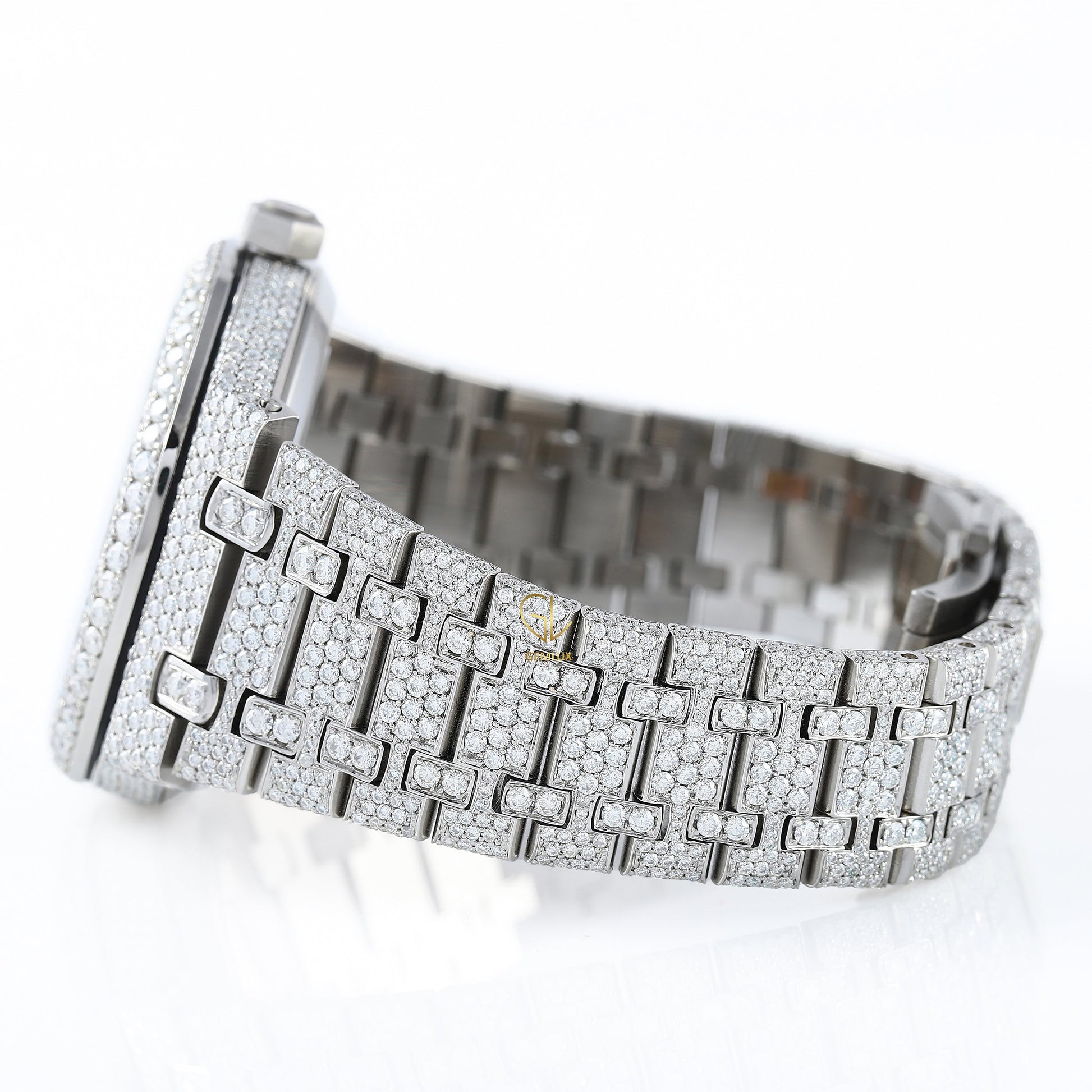 Skelton Dial Iced Out VVS Moissanite Hip Hop Watch