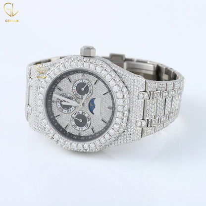 Chronograph Iced Out Lab Grown Diamond Hip Hop Watch