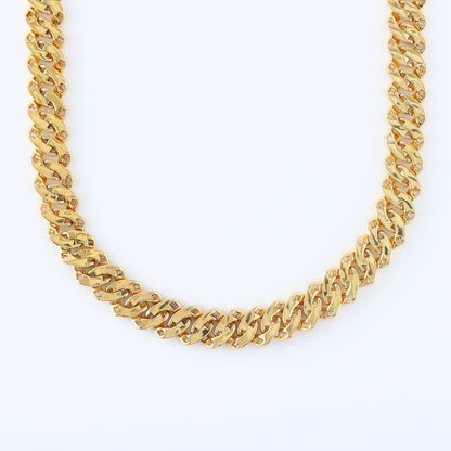 925 Silver Baguette Cuban Link Hip Hop Chain