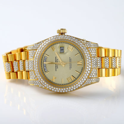 Lab Grown Diamond Day Date Presidential Watch For Men