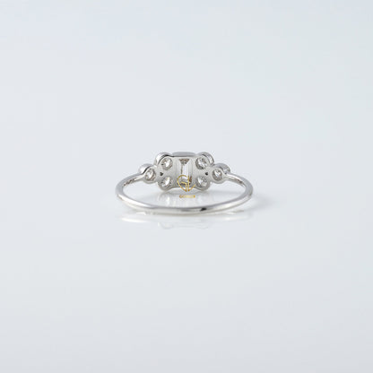 Seven Stone Emerald Cut Lab Grown Engagement Ring