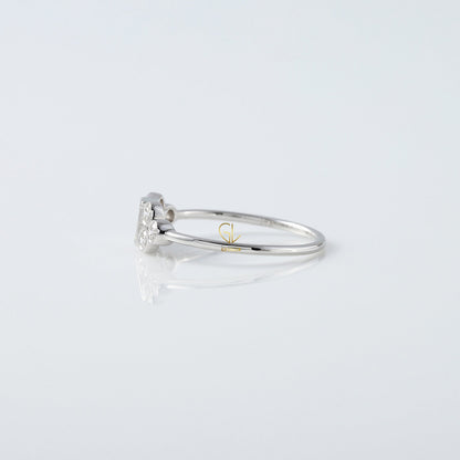 Seven Stone Emerald Cut Lab Grown Engagement Ring