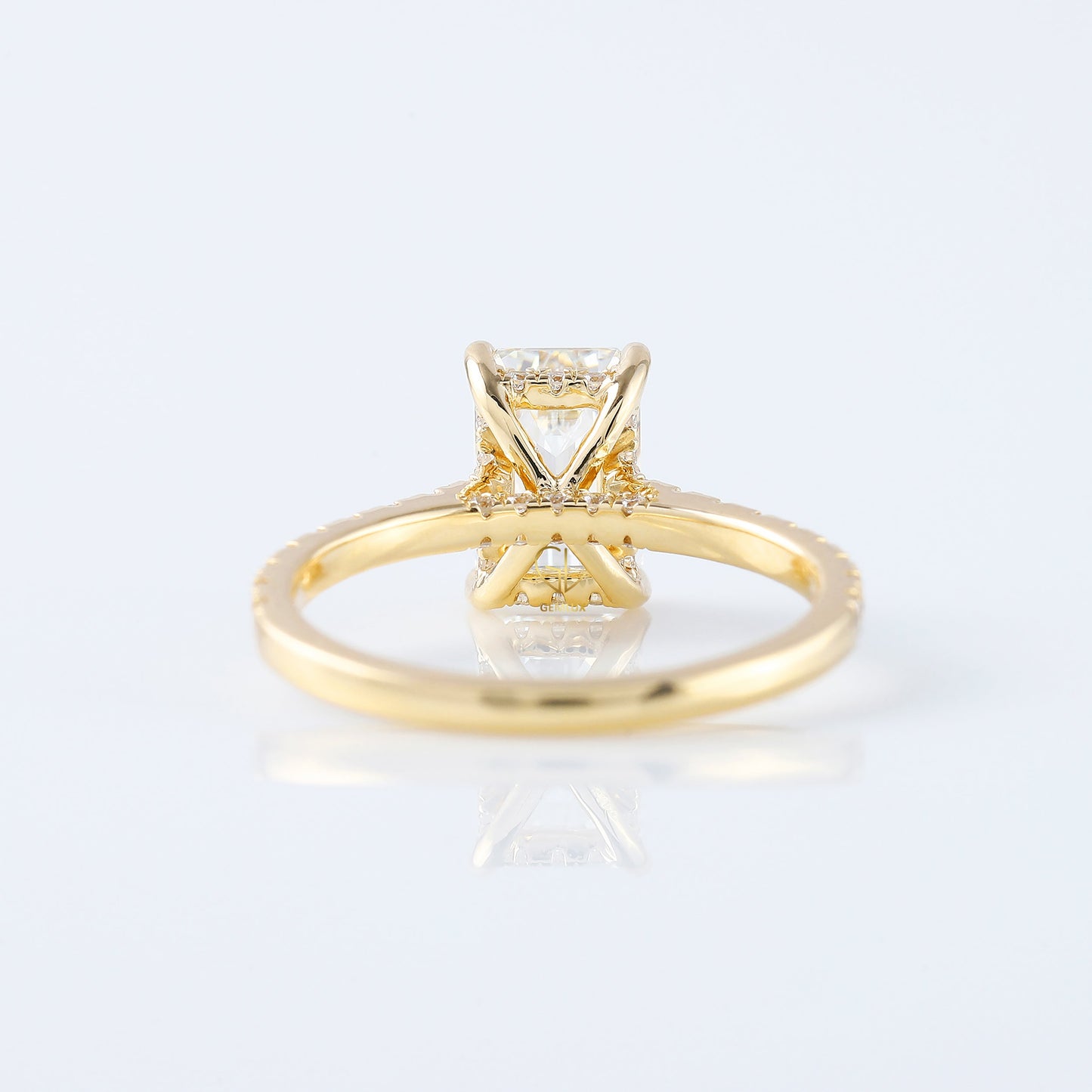 Certified Emerald Cut Lab Grown Diamond Ring