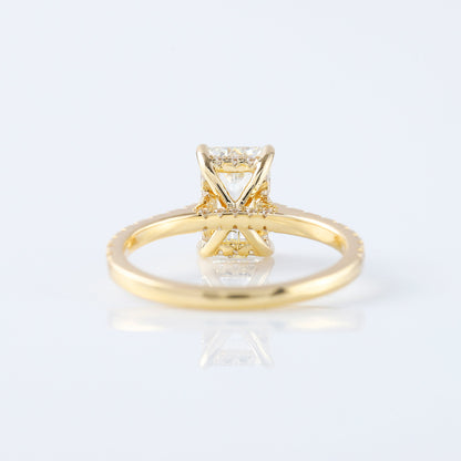 Certified Emerald Cut Lab Grown Diamond Ring