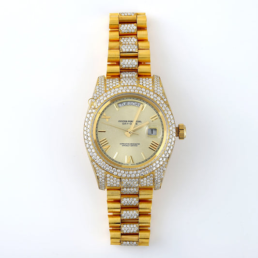 Lab Grown Diamond Day Date Presidential Watch For Men