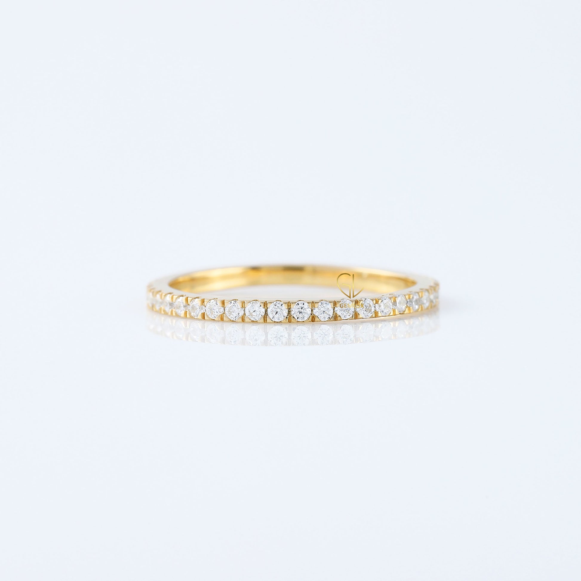Lab Grown Diamond Delicate Eternity Wedding Band