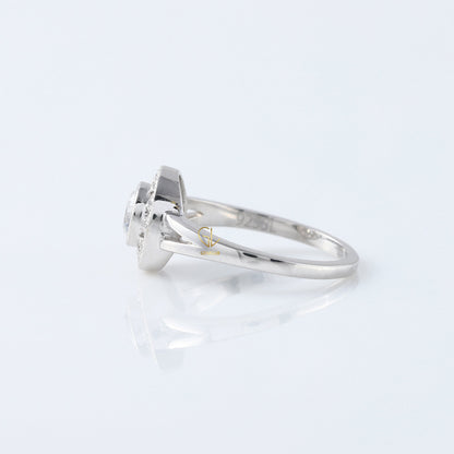 Round Cut Lab Grown Diamond Split Shank Engagement Ring