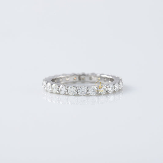 Round Cut Lab grown Diamond Eternity Band