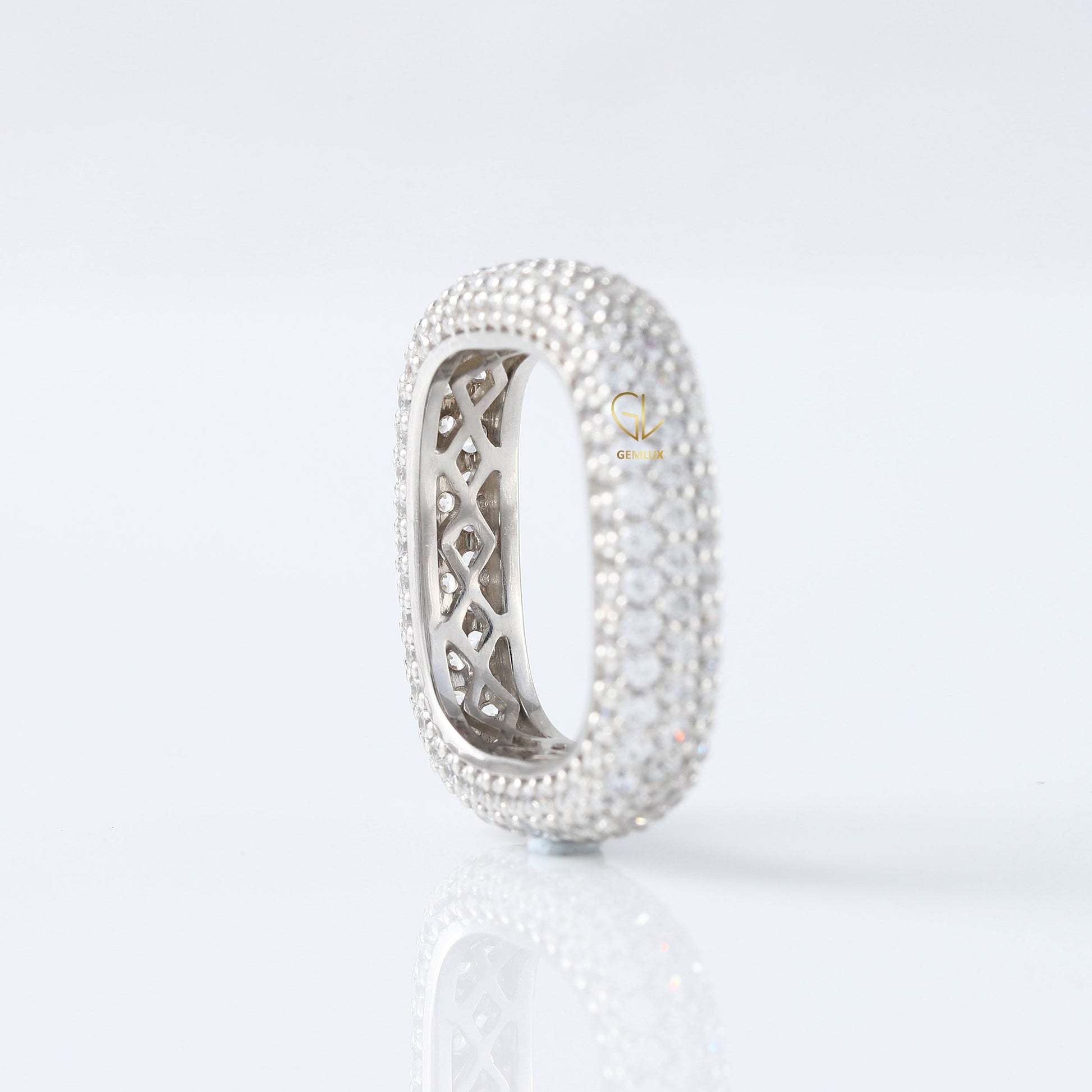 Square Eternity Lab Grown Daimond Band