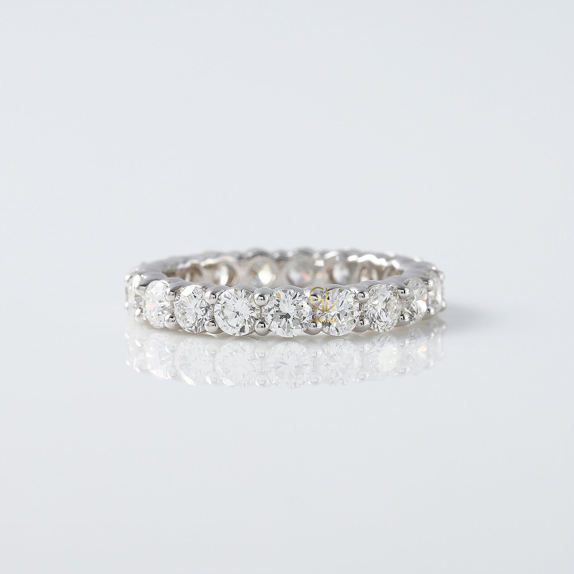 Round Cut Moissanite Eternity Wedding Band eternity ring eternity band ring​ eternity rings​ eternity rings for women wedding band​s diamond wedding bands​ moissanite bands