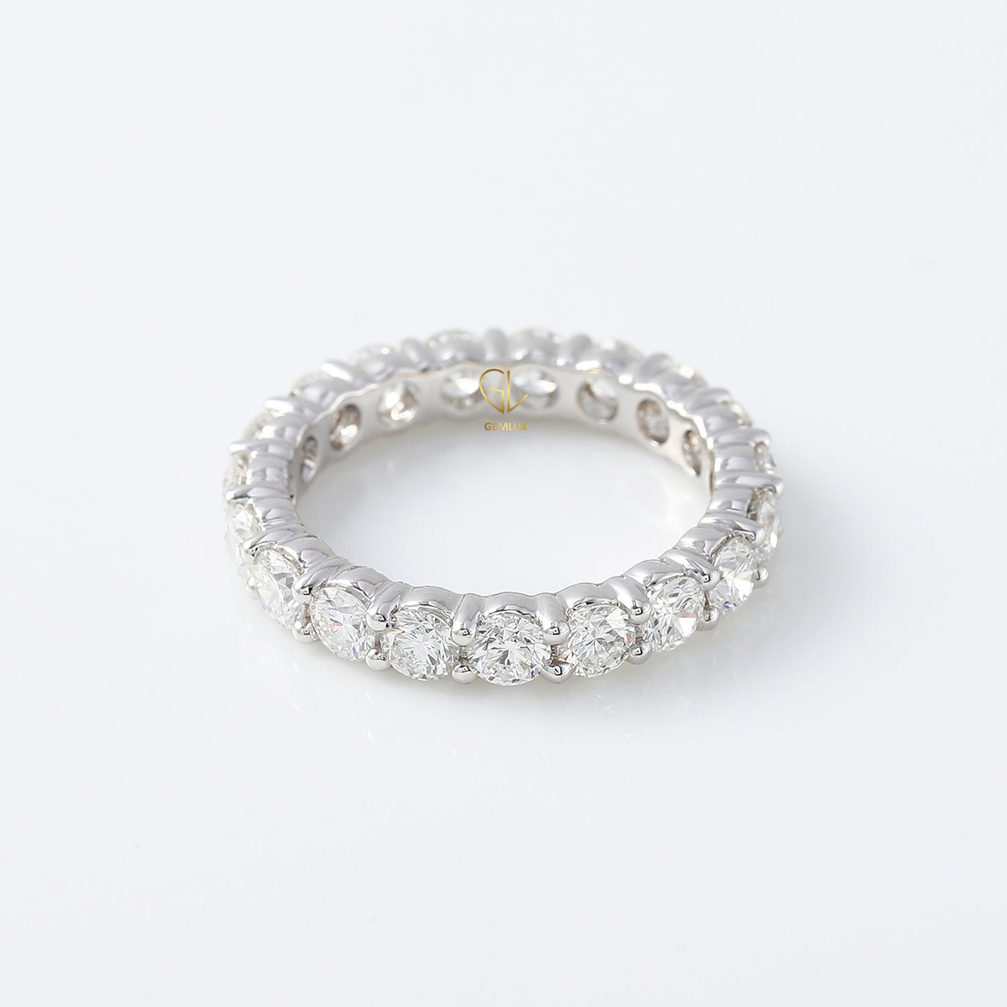 Round Cut Moissanite Eternity Wedding Band eternity ring eternity band ring​ eternity rings​ eternity rings for women wedding band​s diamond wedding bands​ moissanite bands