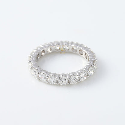Round Cut Moissanite Eternity Wedding Band eternity ring eternity band ring​ eternity rings​ eternity rings for women wedding band​s diamond wedding bands​ moissanite bands