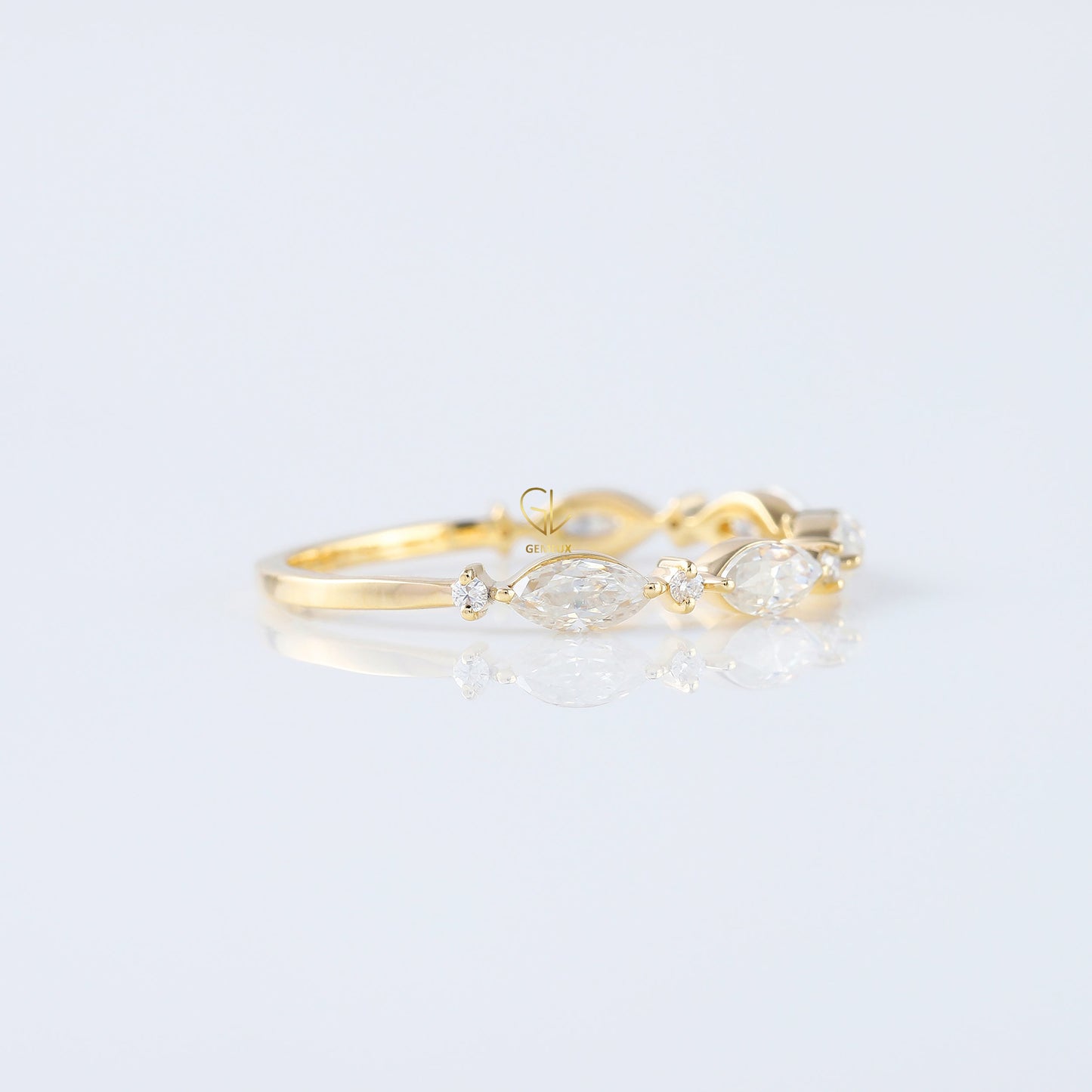 Alternative Stone Lab Grown Diamond Matching Eternity Band