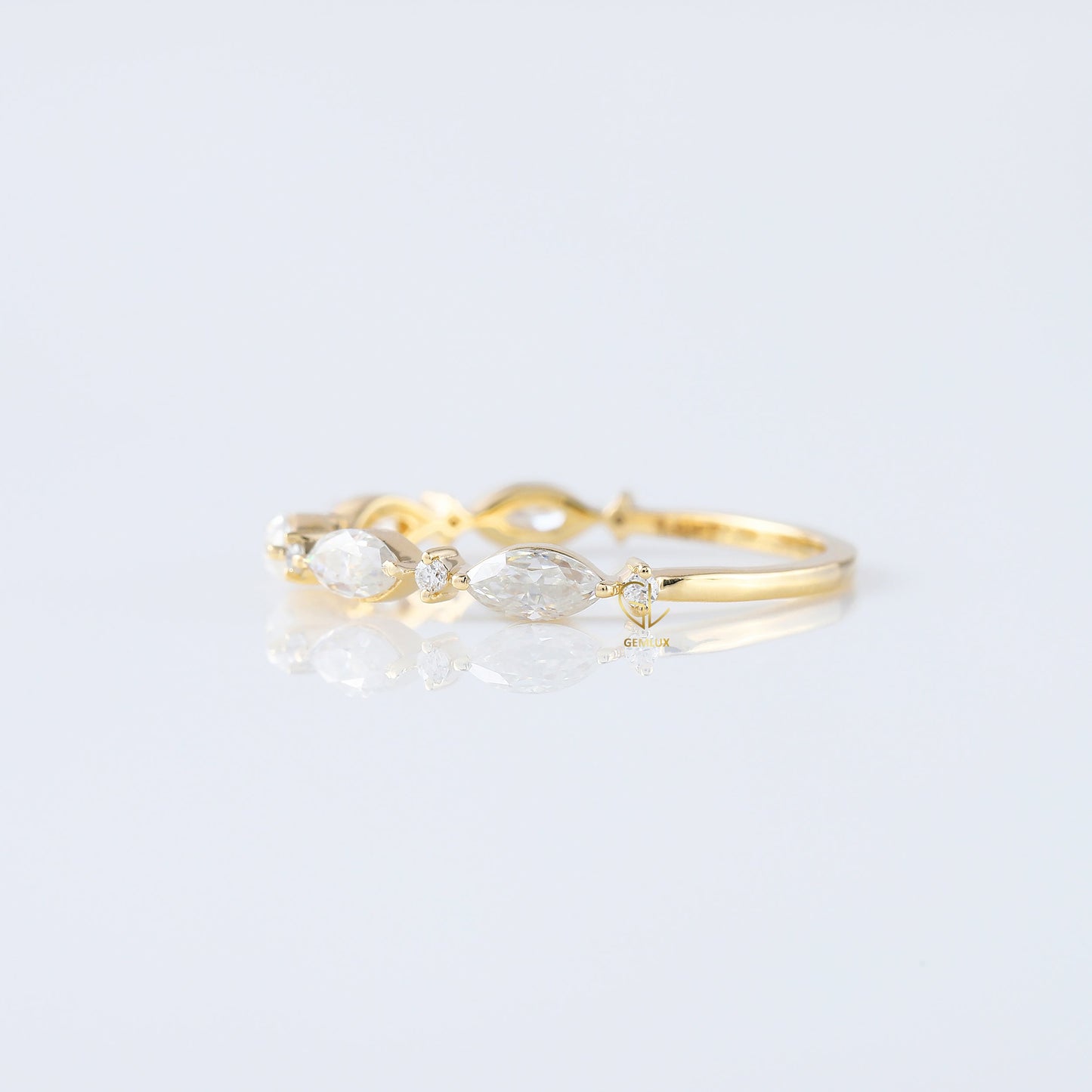 Alternative Stone Lab Grown Diamond Matching Eternity Band