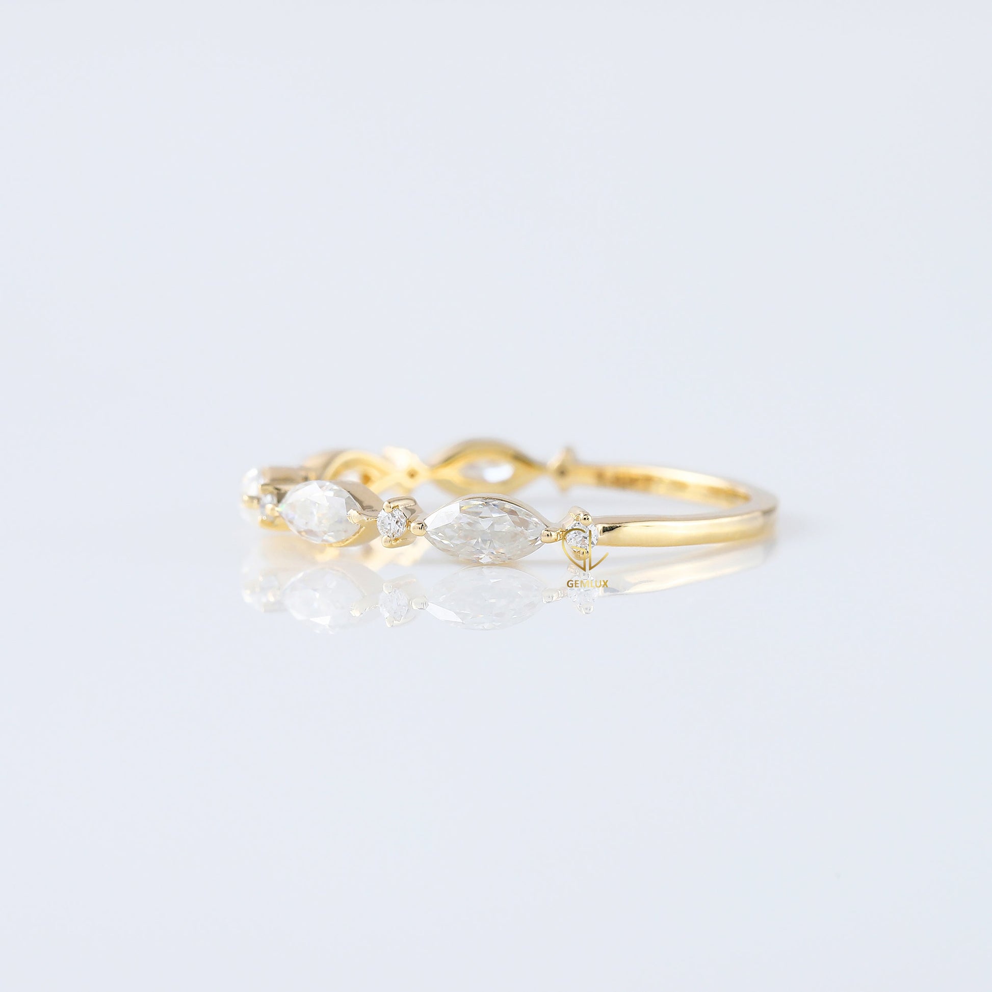 Alternative Stone Lab Grown Diamond Matching Eternity Band